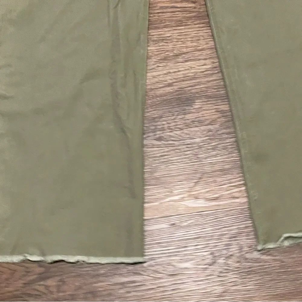 Miss Love Wide Leg High Waist Stretchy Pants Olive Green Size Large - Picture 4 of 10